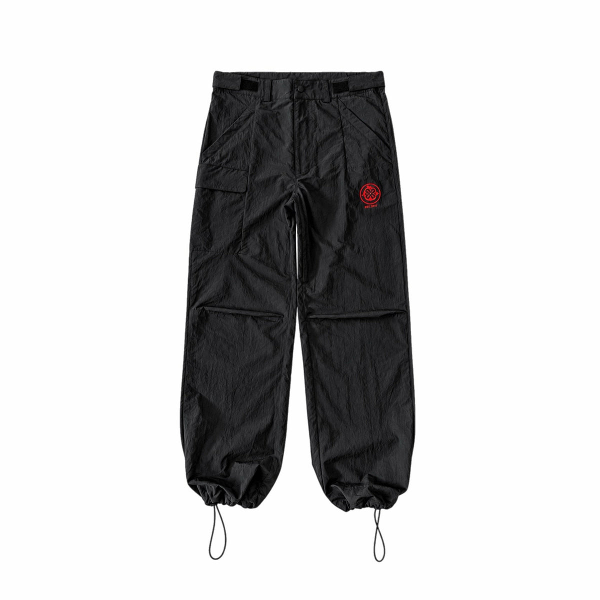 AHNL Black Technical Cargo Pants